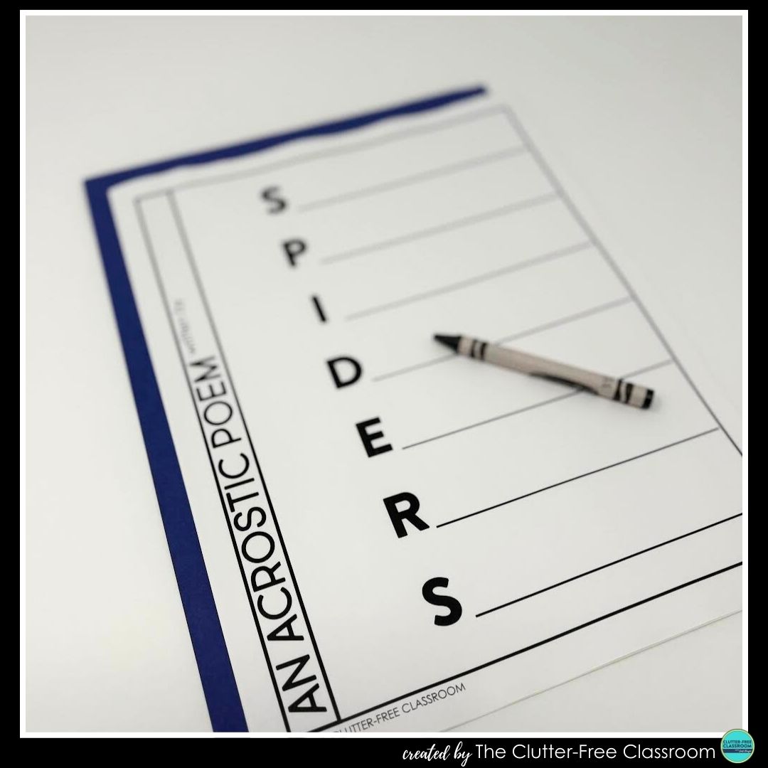 spider acrostic poem