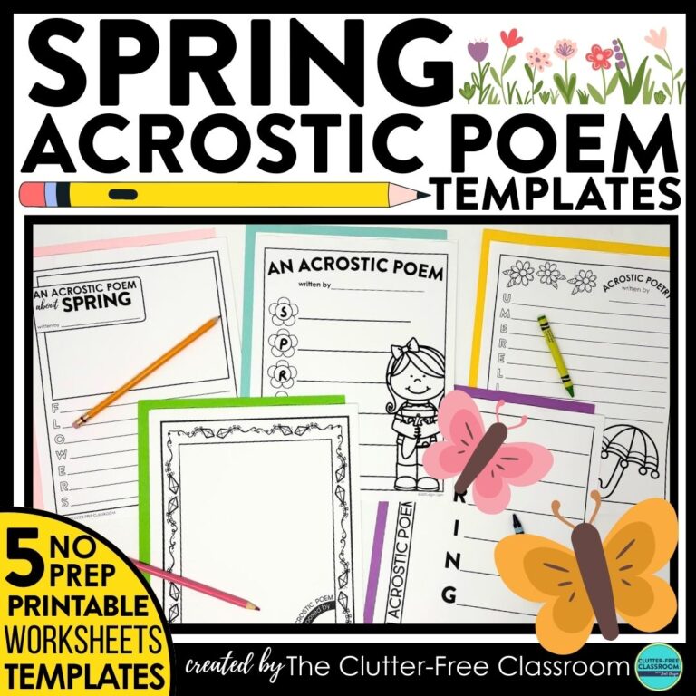 spring acrostic poems