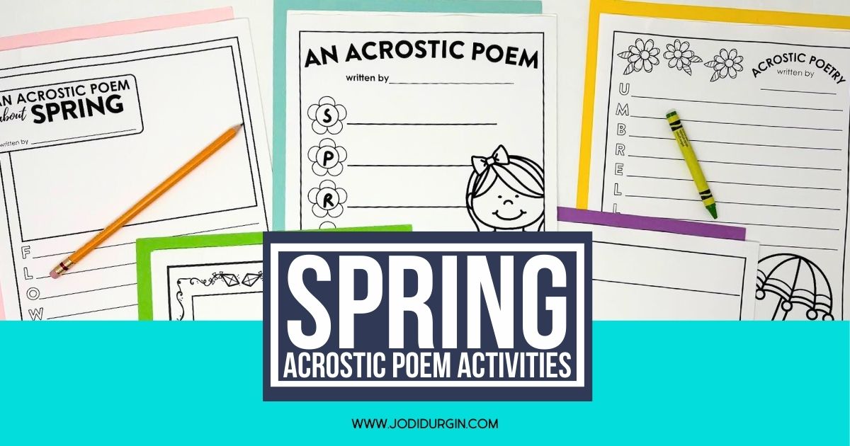 spring acrostic poem templates