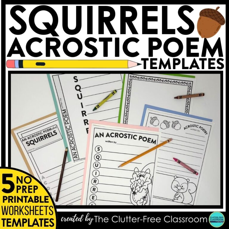 squirrel acrostic poems