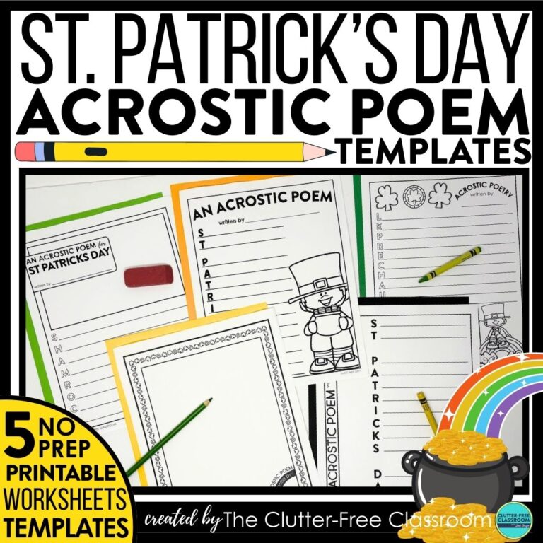 St. Patrick's Day acrostic poems