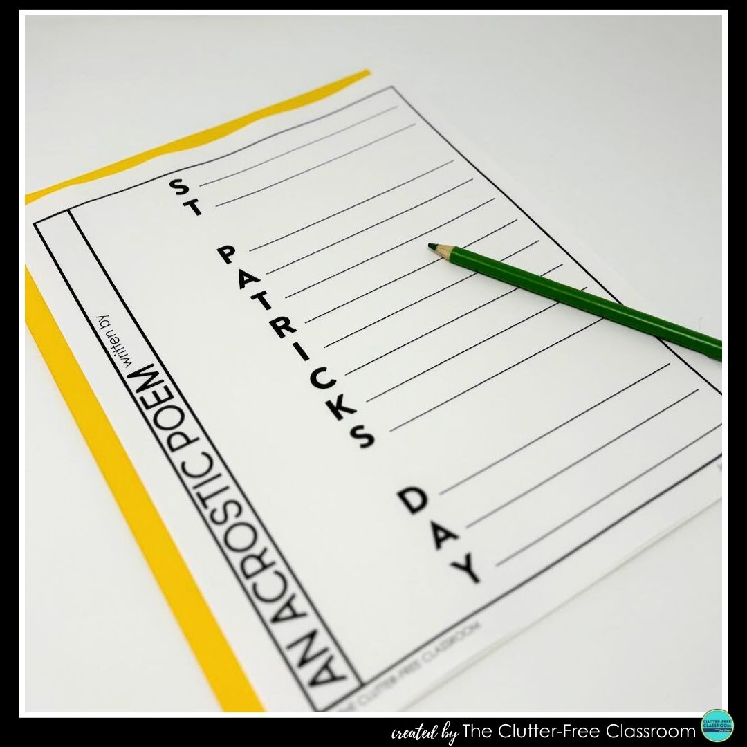 St. Patrick's Day acrostic poem