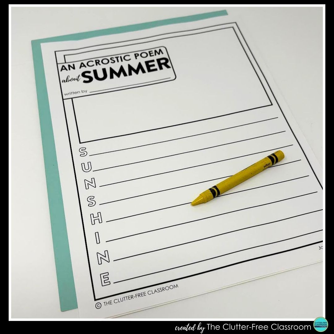 summer acrostic poem