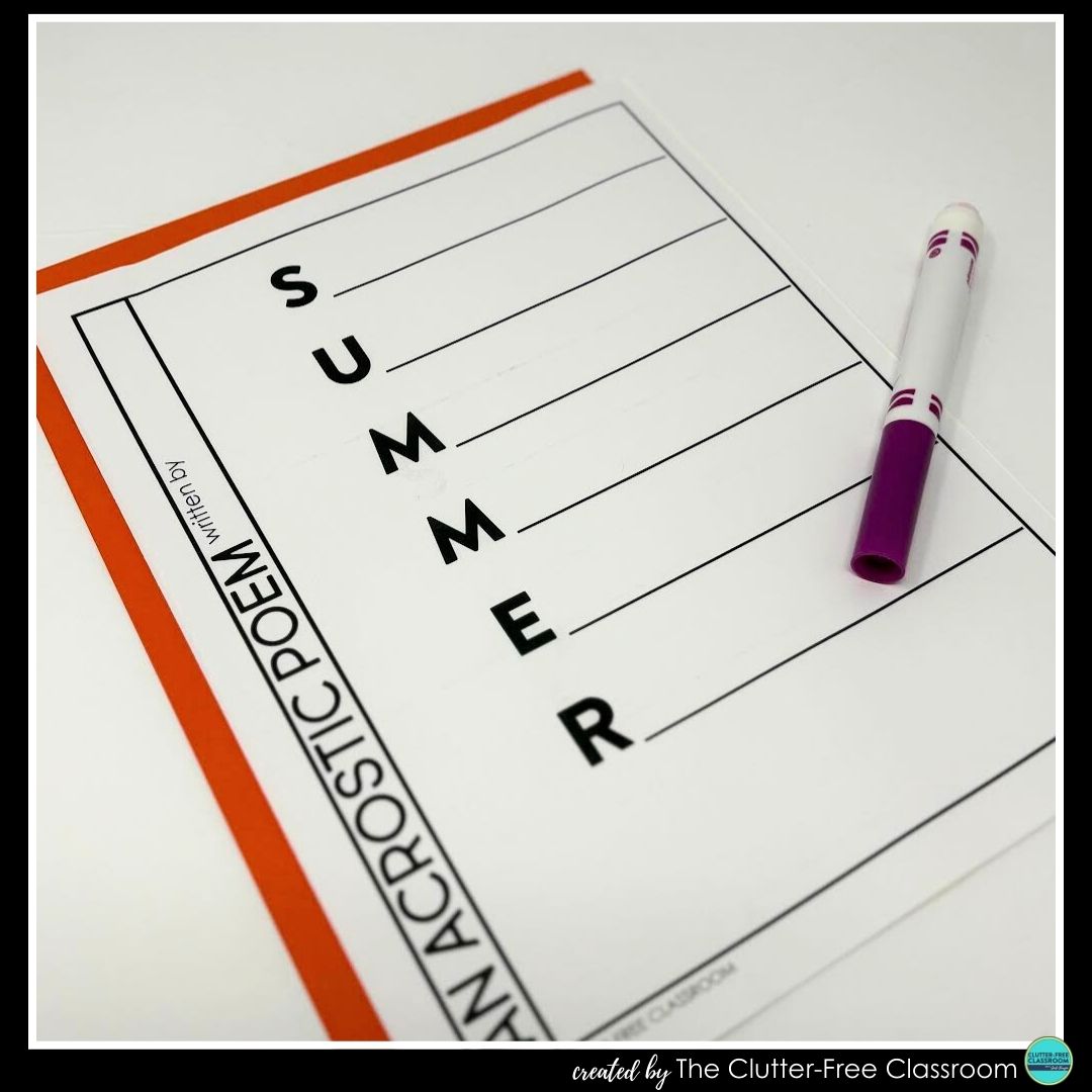 summer acrostic poem