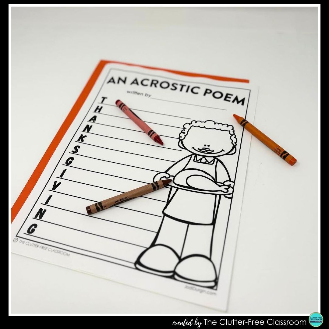 Thanksgiving acrostic poem
