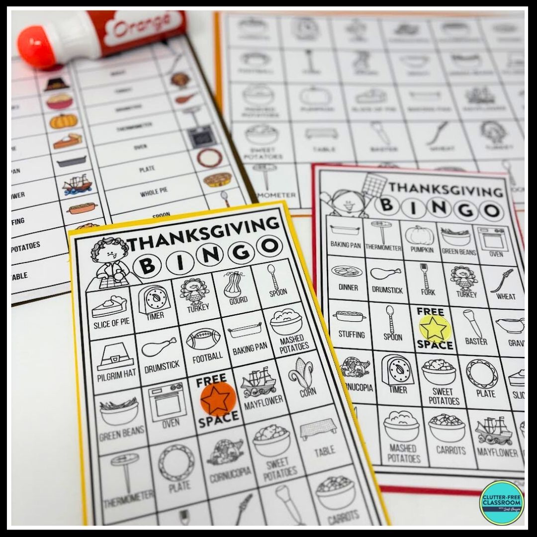 Thanksgiving Bingo