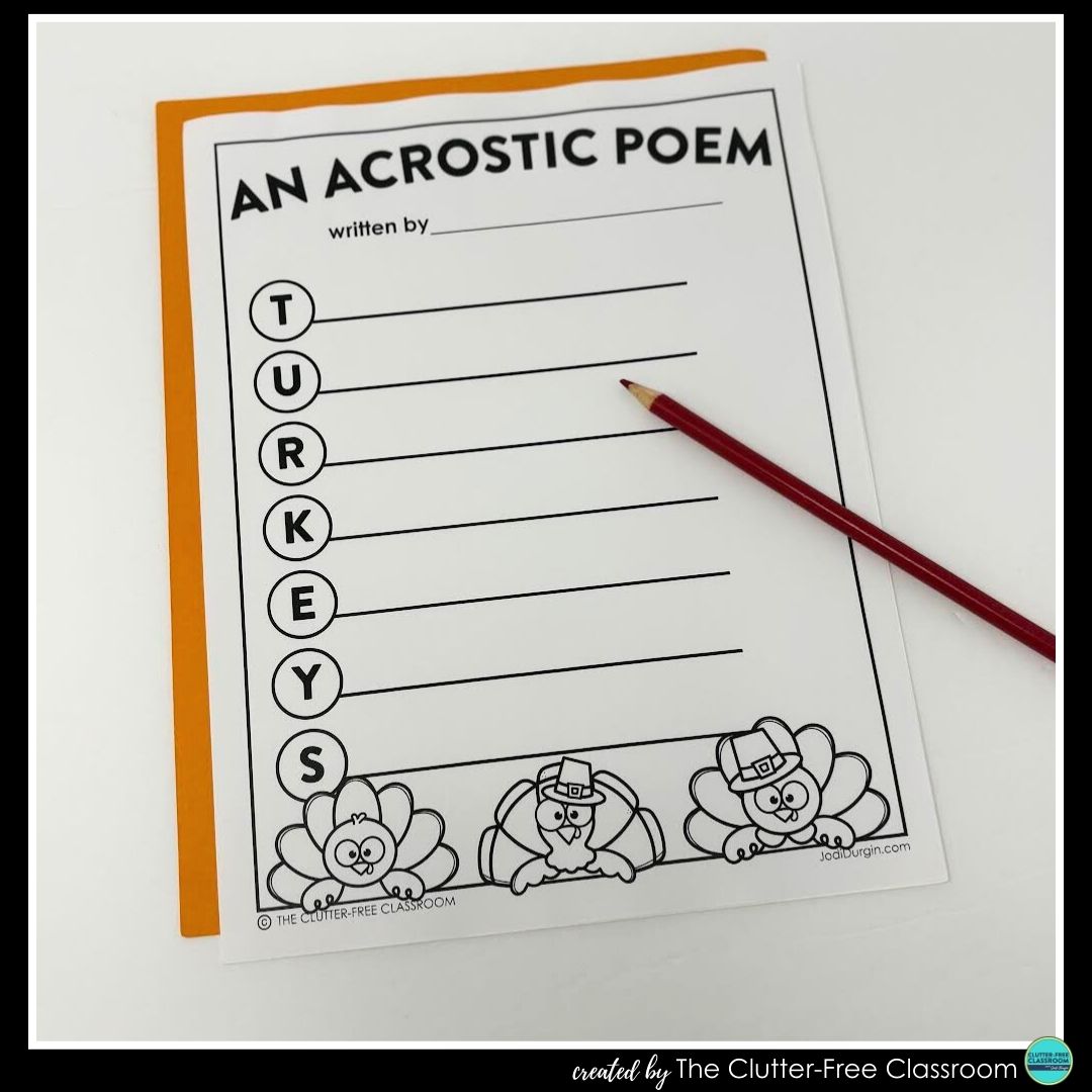 turkey acrostic poem