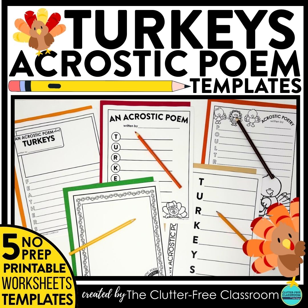 turkey acrostic poems