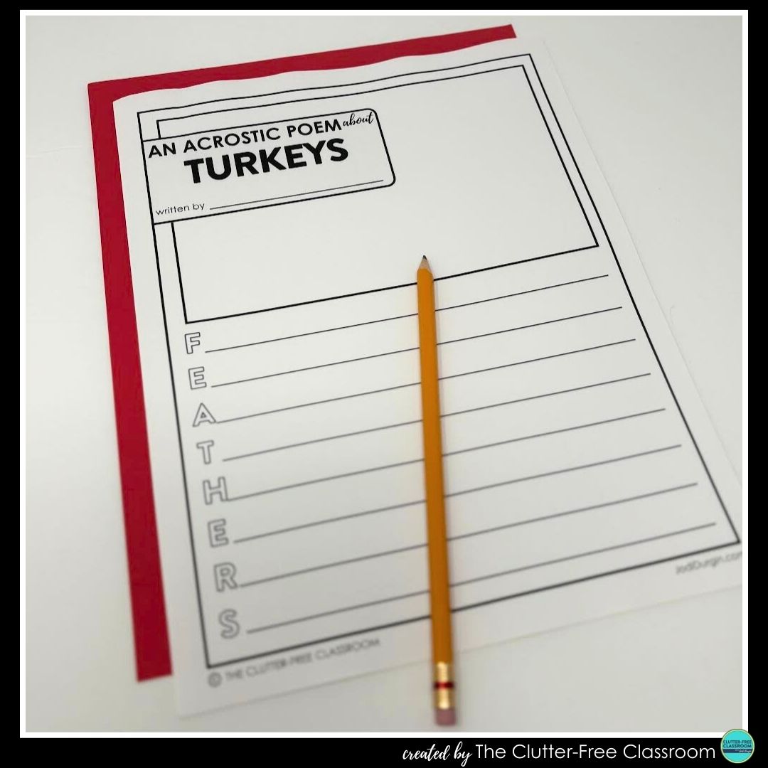 turkey acrostic poem