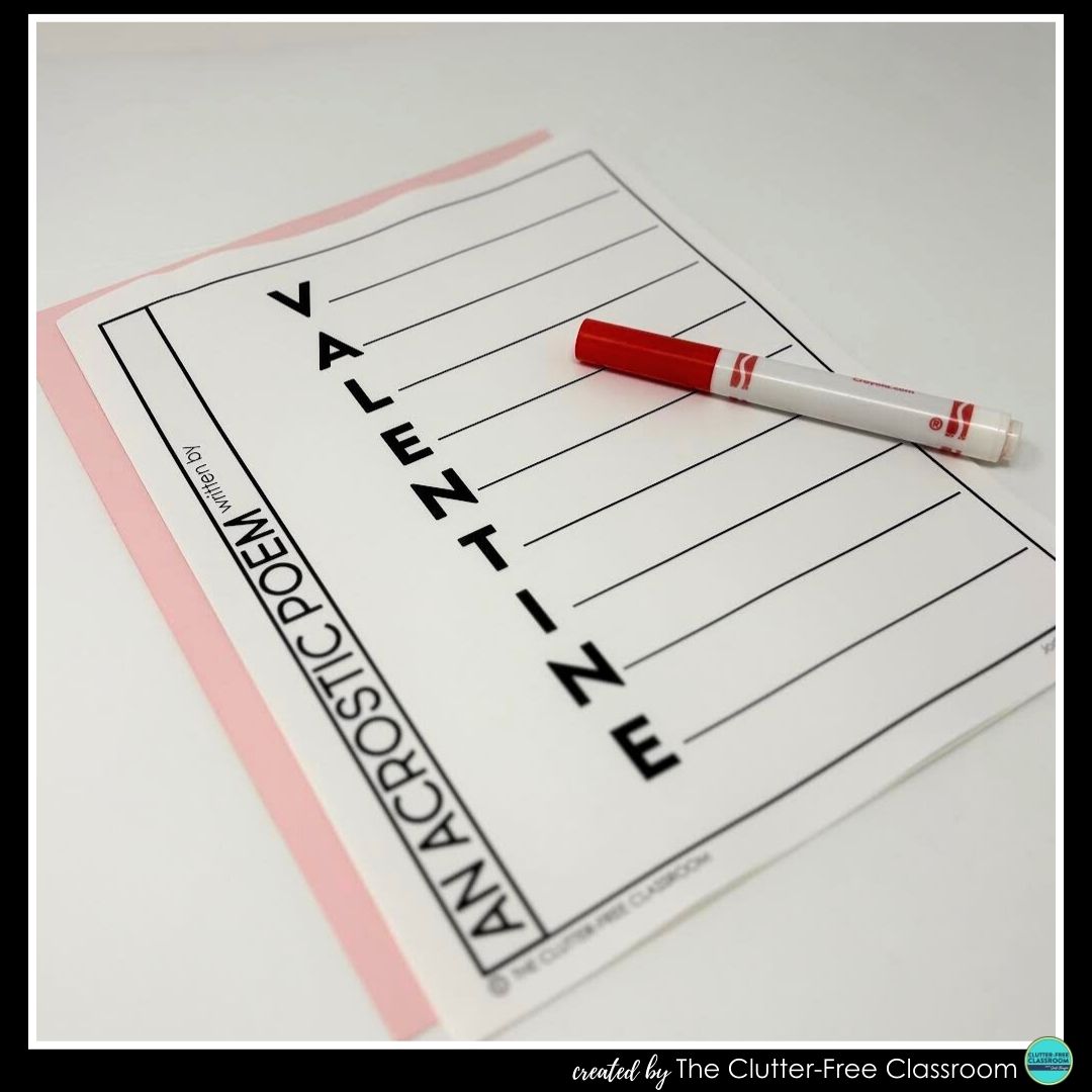 Valentine's Day acrostic poem