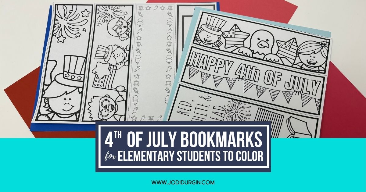 printable 4th of July bookmarks