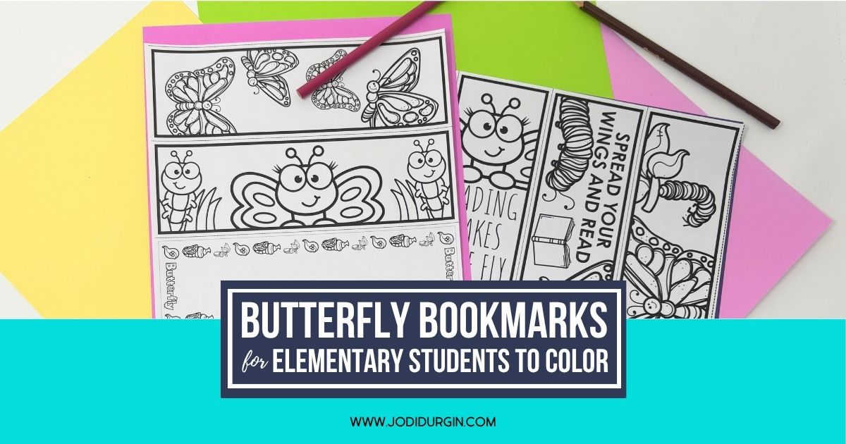 printable butterfly bookmarks