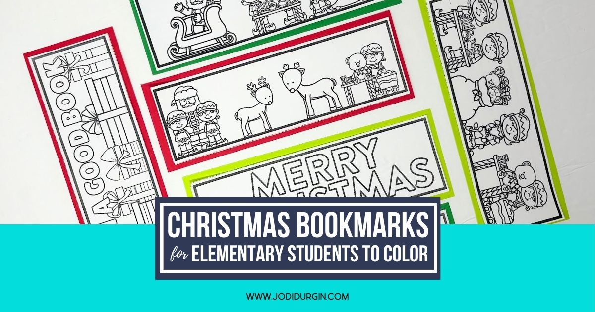 printable Christmas bookmarks