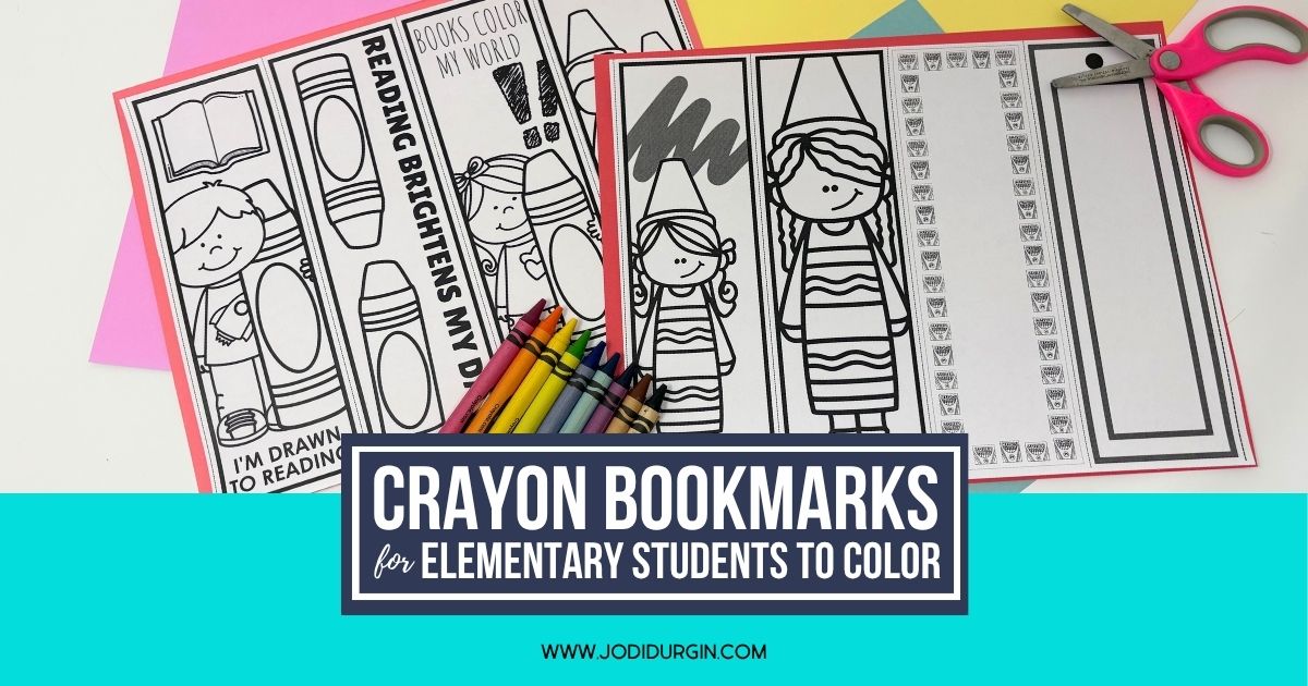printable crayon bookmarks