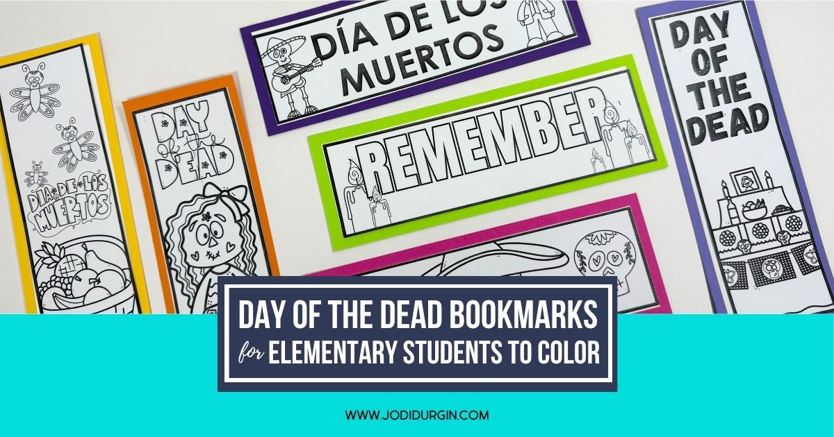 printable Day of the Dead bookmarks