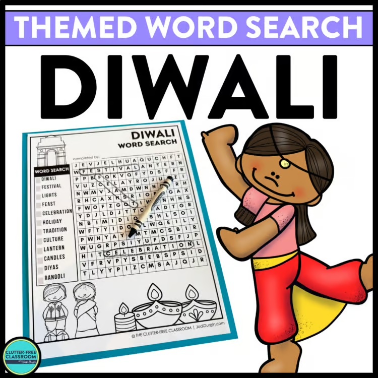 Diwali word search