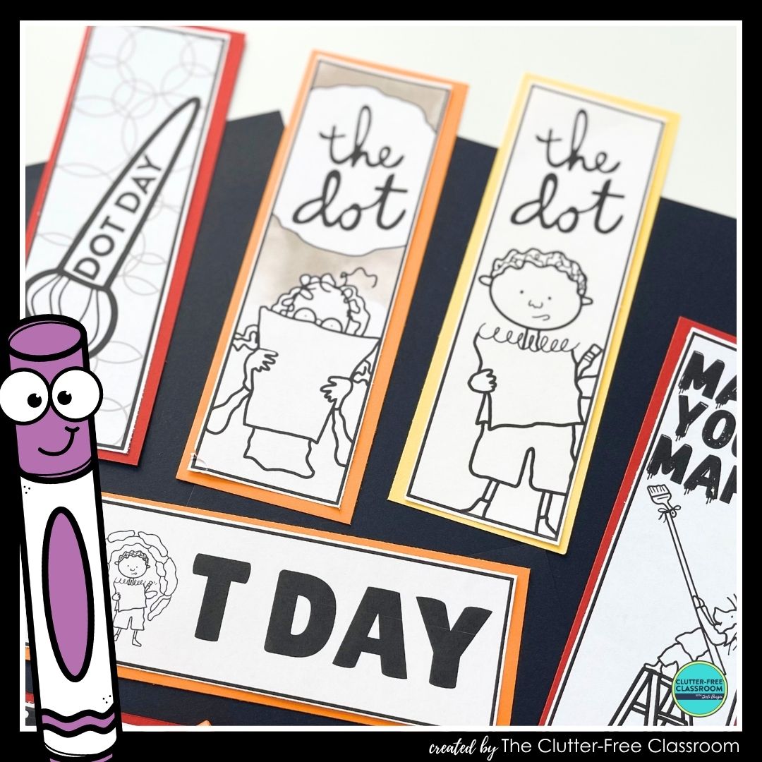 printable Dot Day bookmarks