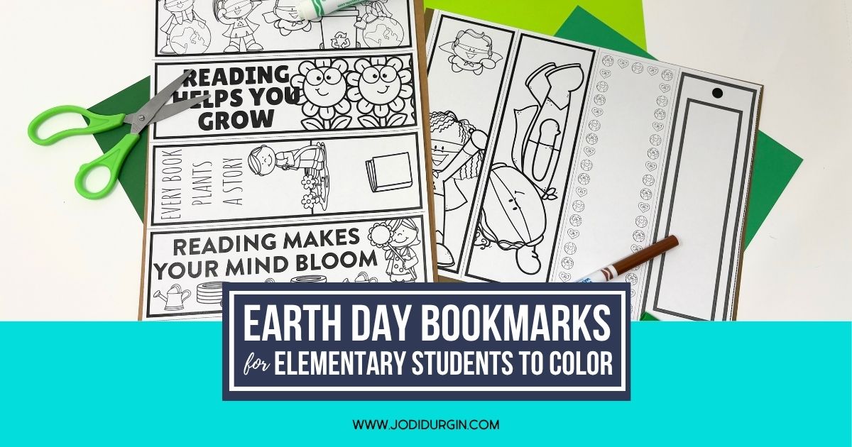 printable Earth Day bookmarks