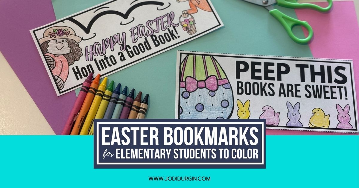 printable Easter bookmarks