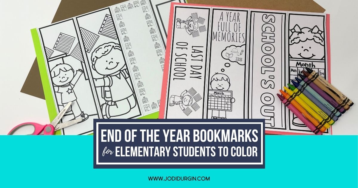 printable end of the year bookmarks