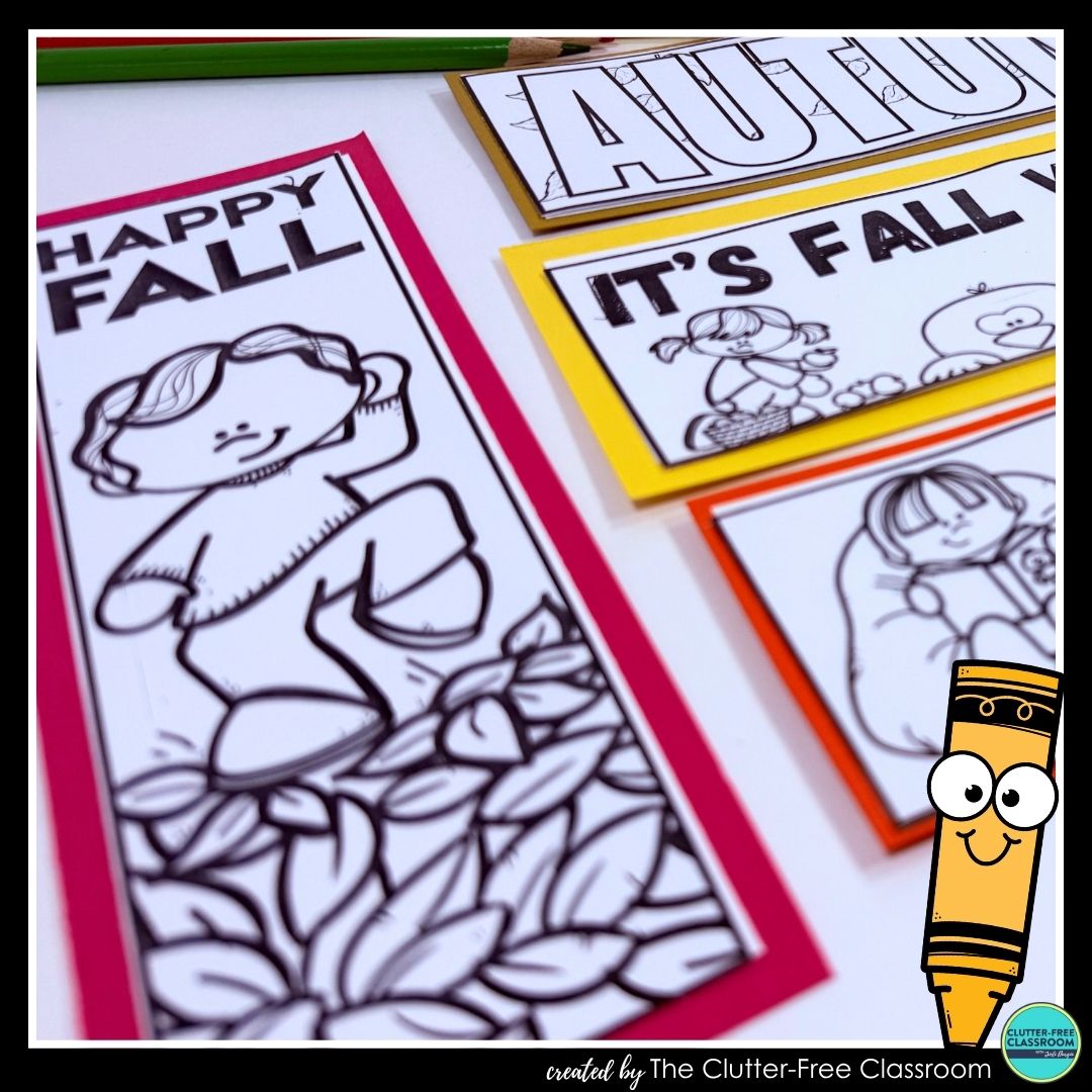 printable fall bookmarks
