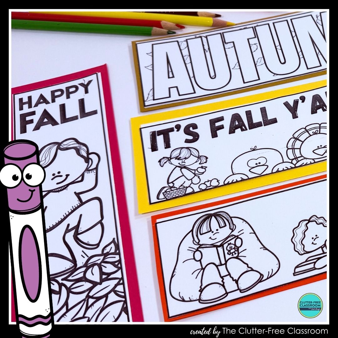 printable fall bookmarks