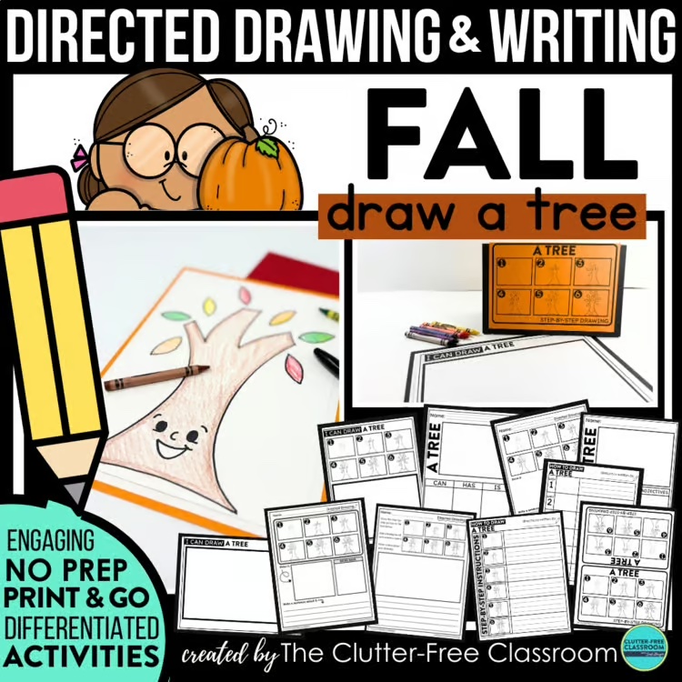 fall directed drawing activities