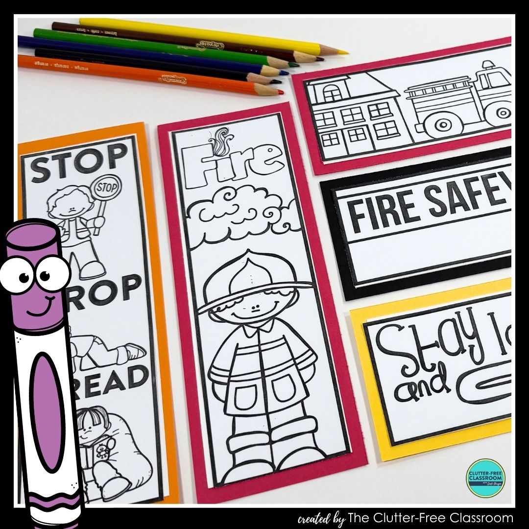 printable Fire Safety Week bookmarks