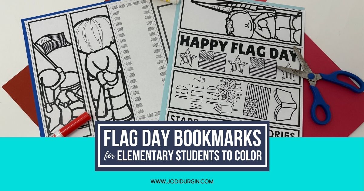 printable Flag Day bookmarks