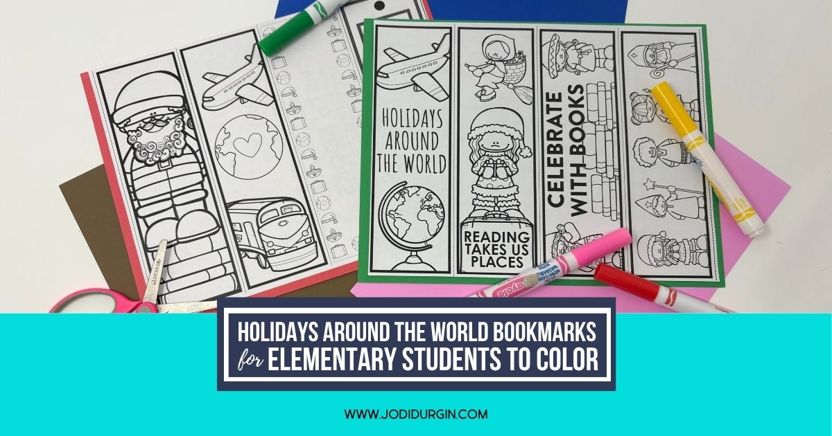 printable holidays around the world bookmarks