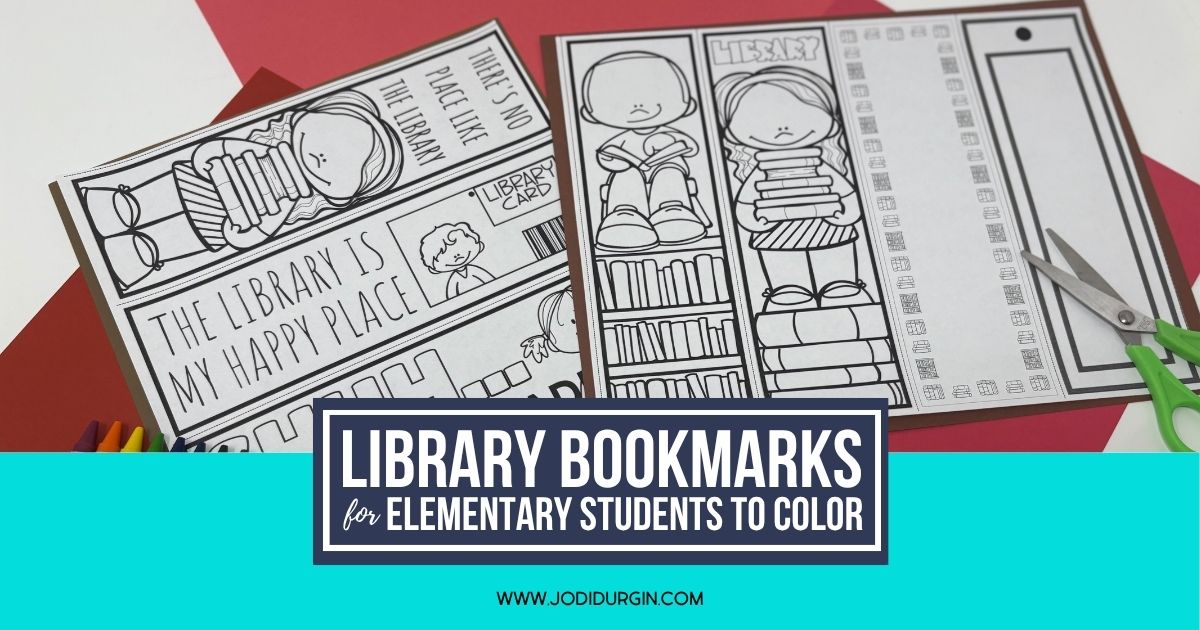printable library bookmarks