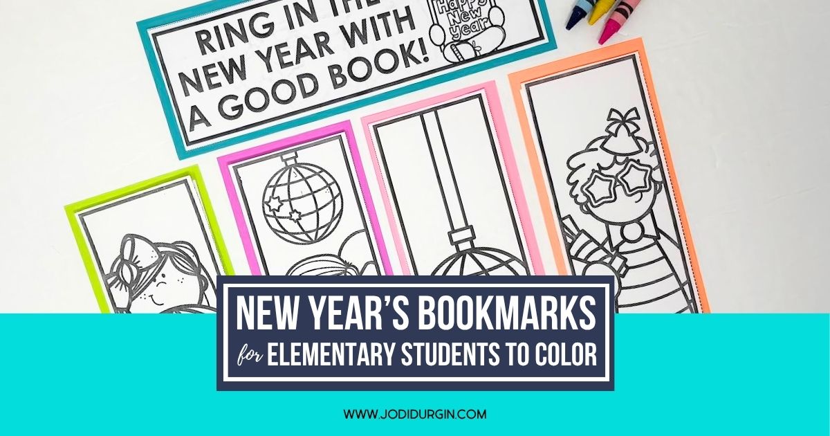printable New Year's bookmarks