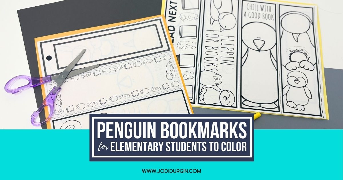 printable penguin bookmarks