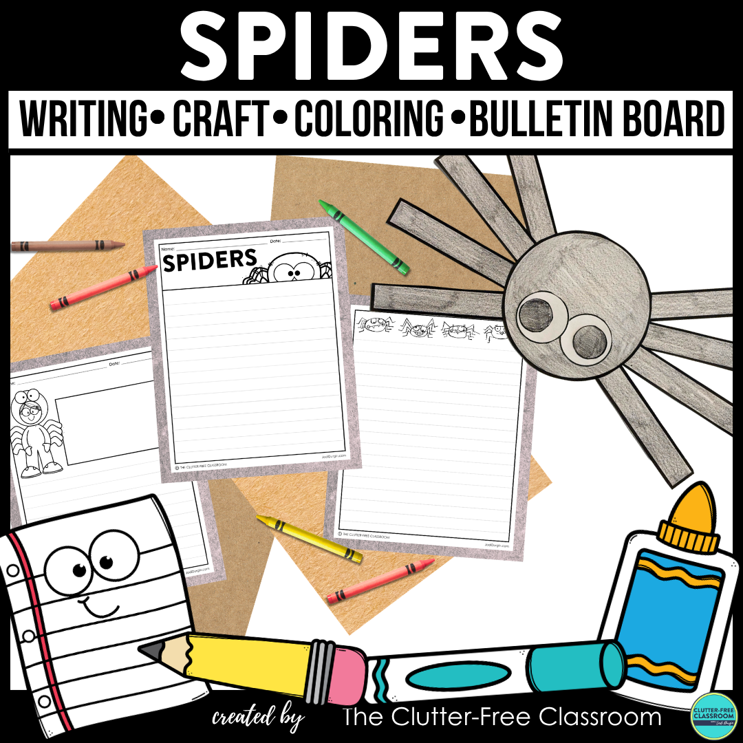 spider writing craft project