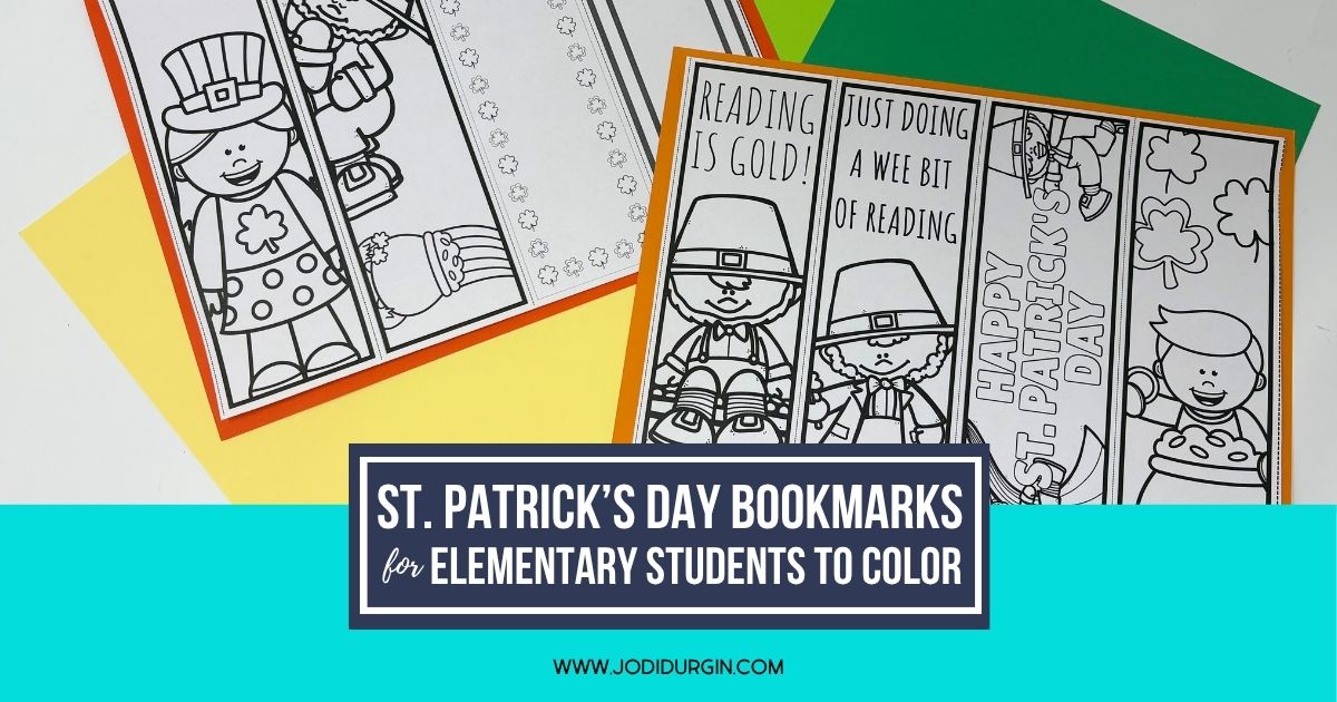 printable St. Patrick's Day bookmarks