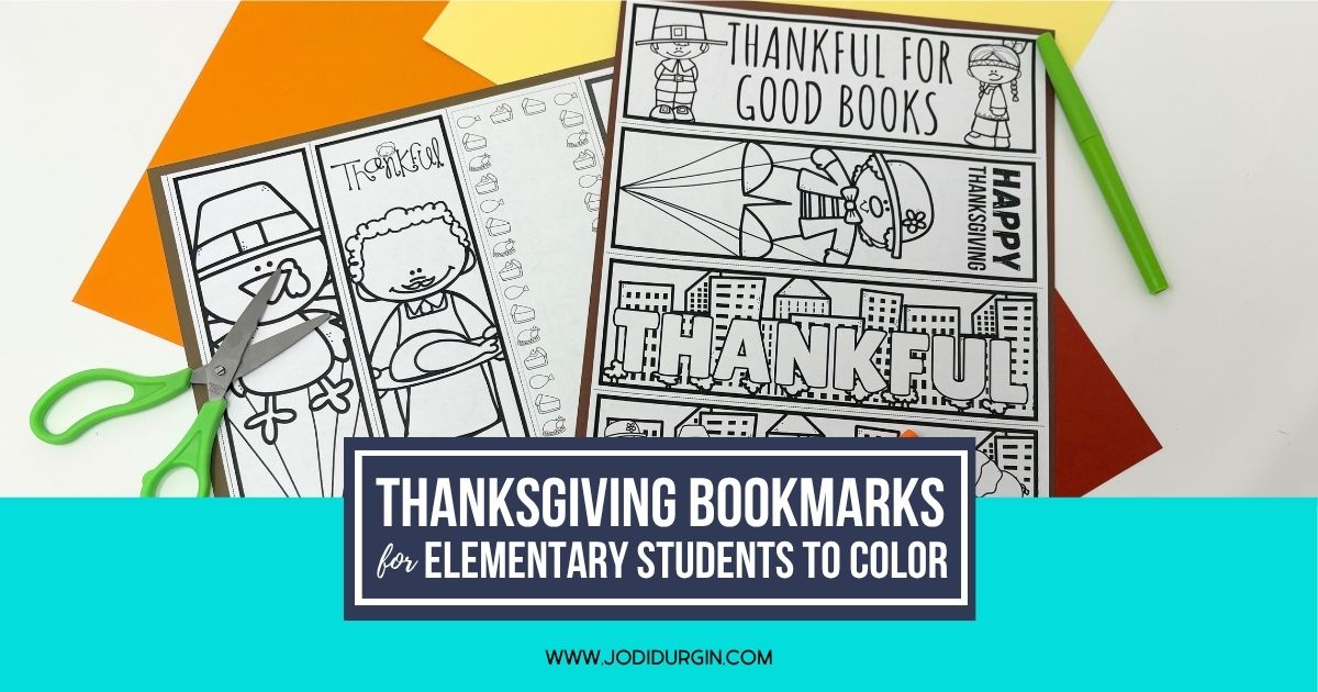 printable Thanksgiving bookmarks