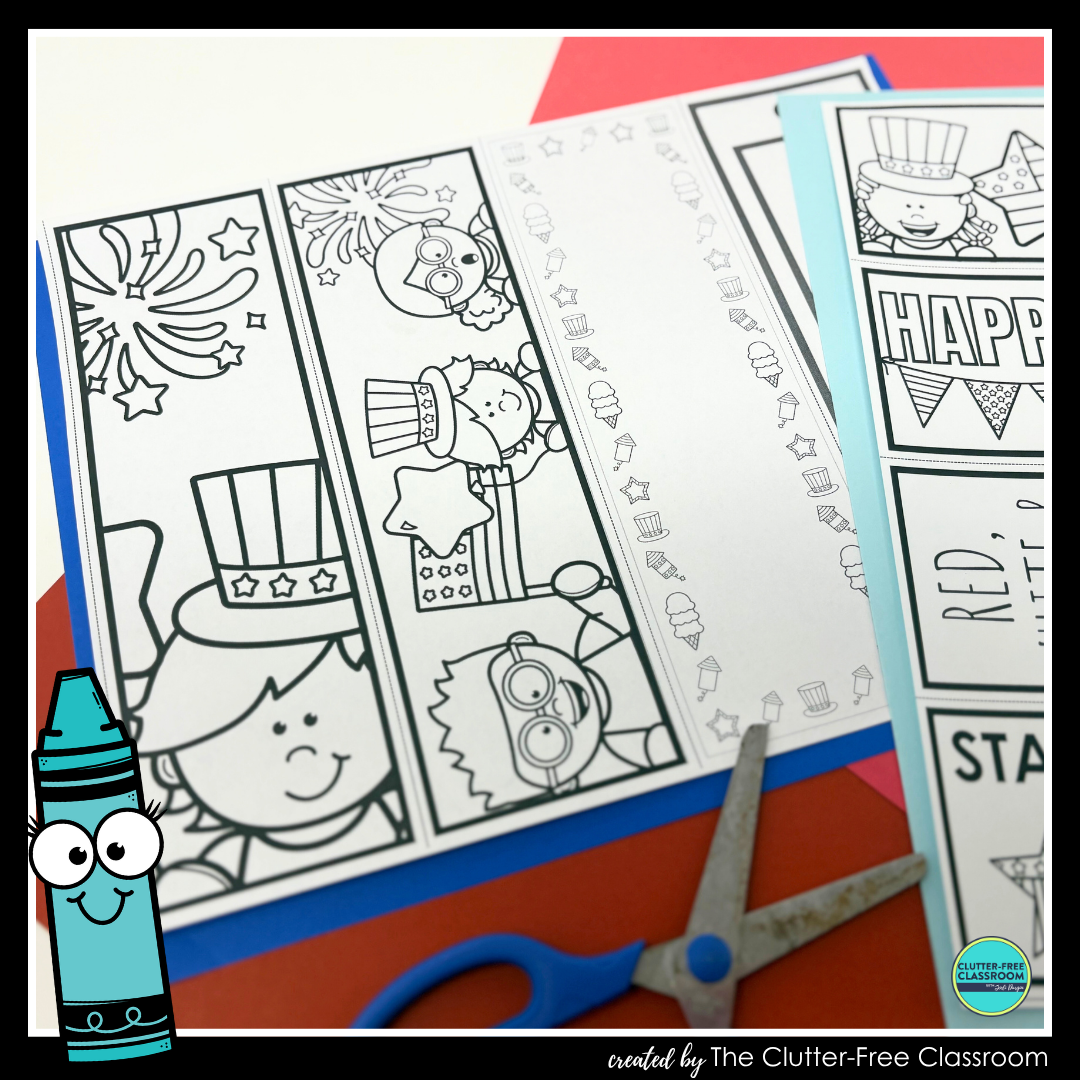 printable 4th of July bookmarks