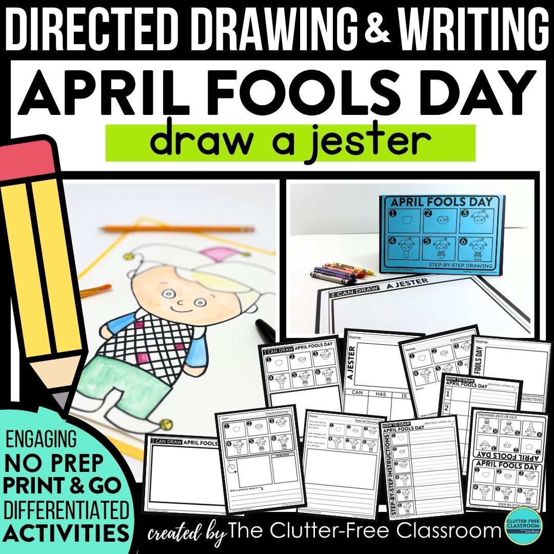 April Fool's Day directed drawing activities