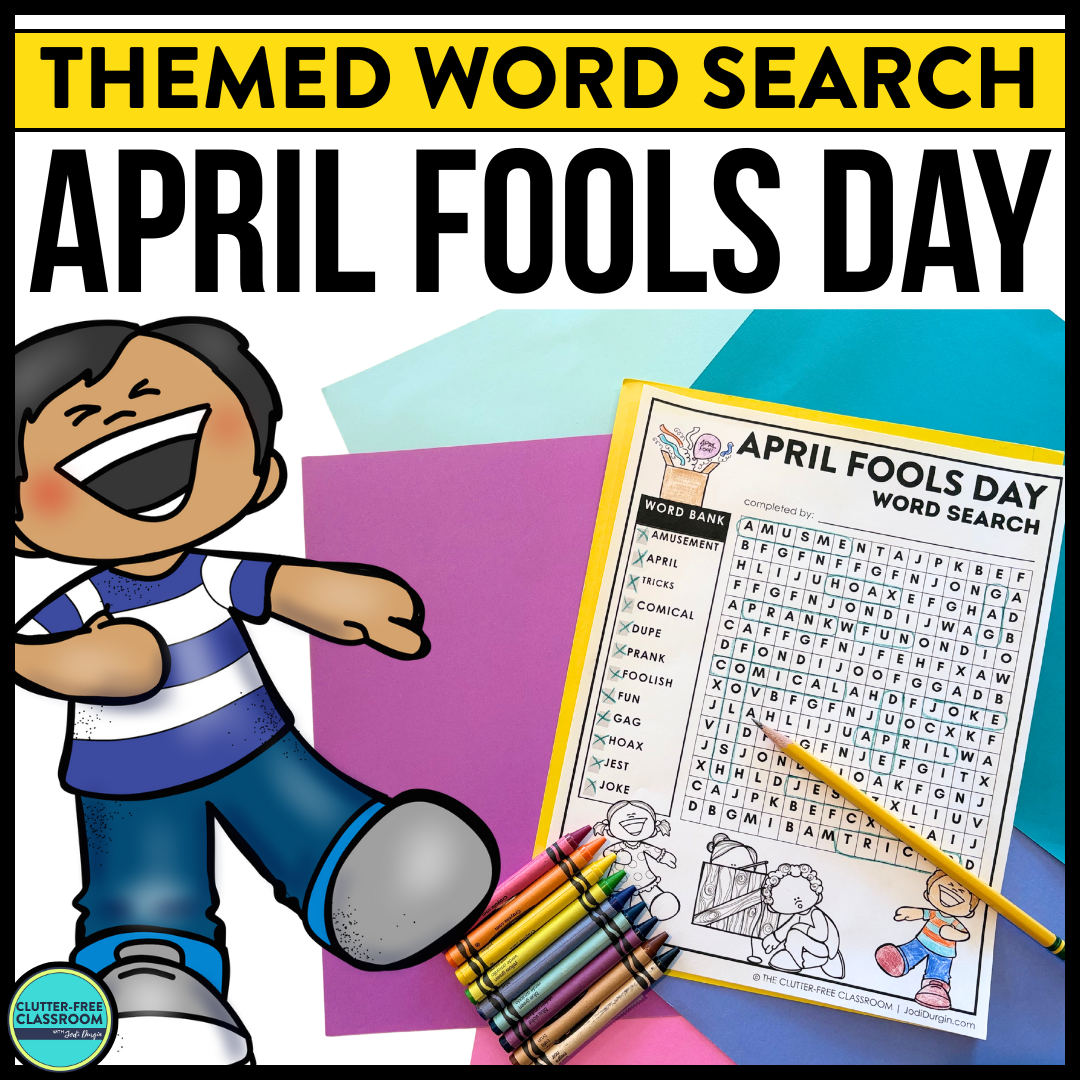 April Fools Day word search