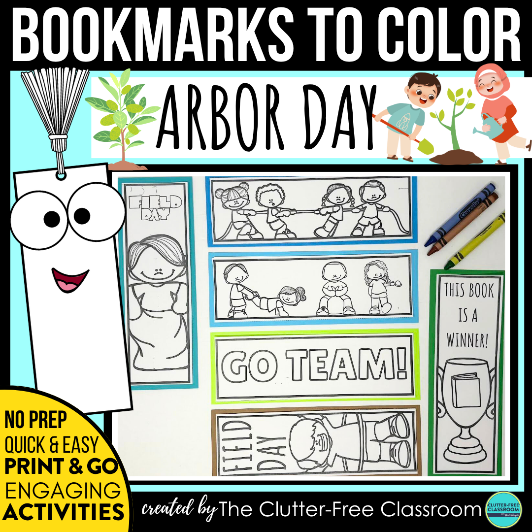 printable Arbor Day topic bookmarks