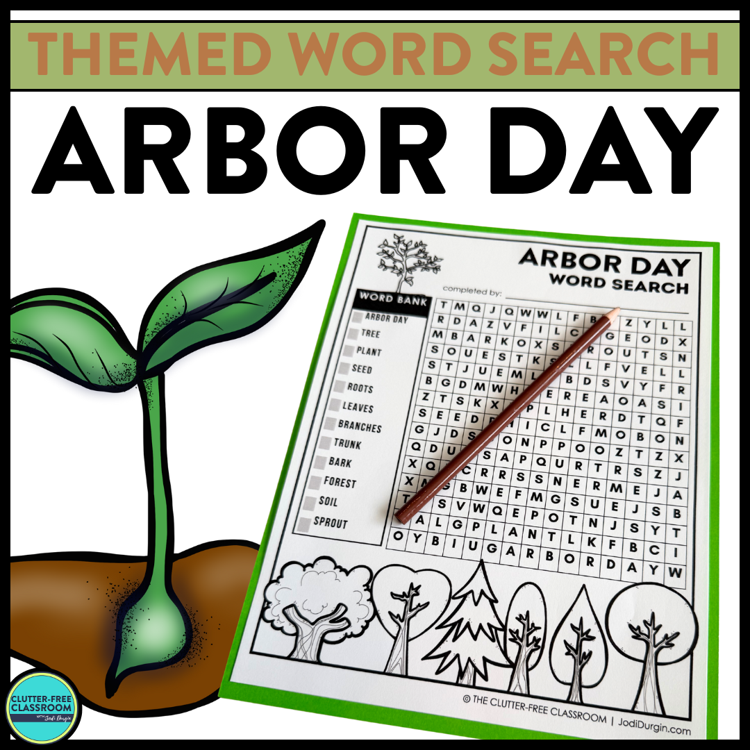 Arbor Day word search
