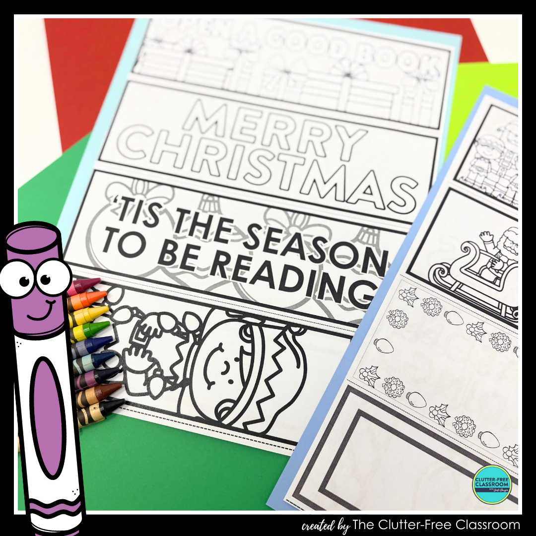 printable Christmas bookmarks