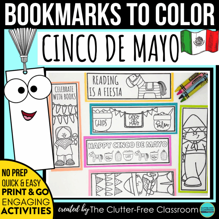 printable Cinco de Mayo bookmarks