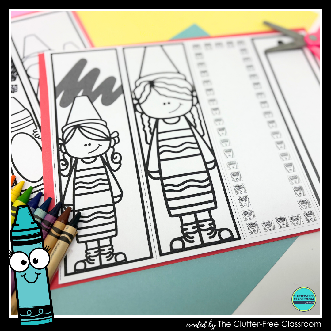 printable crayon bookmarks