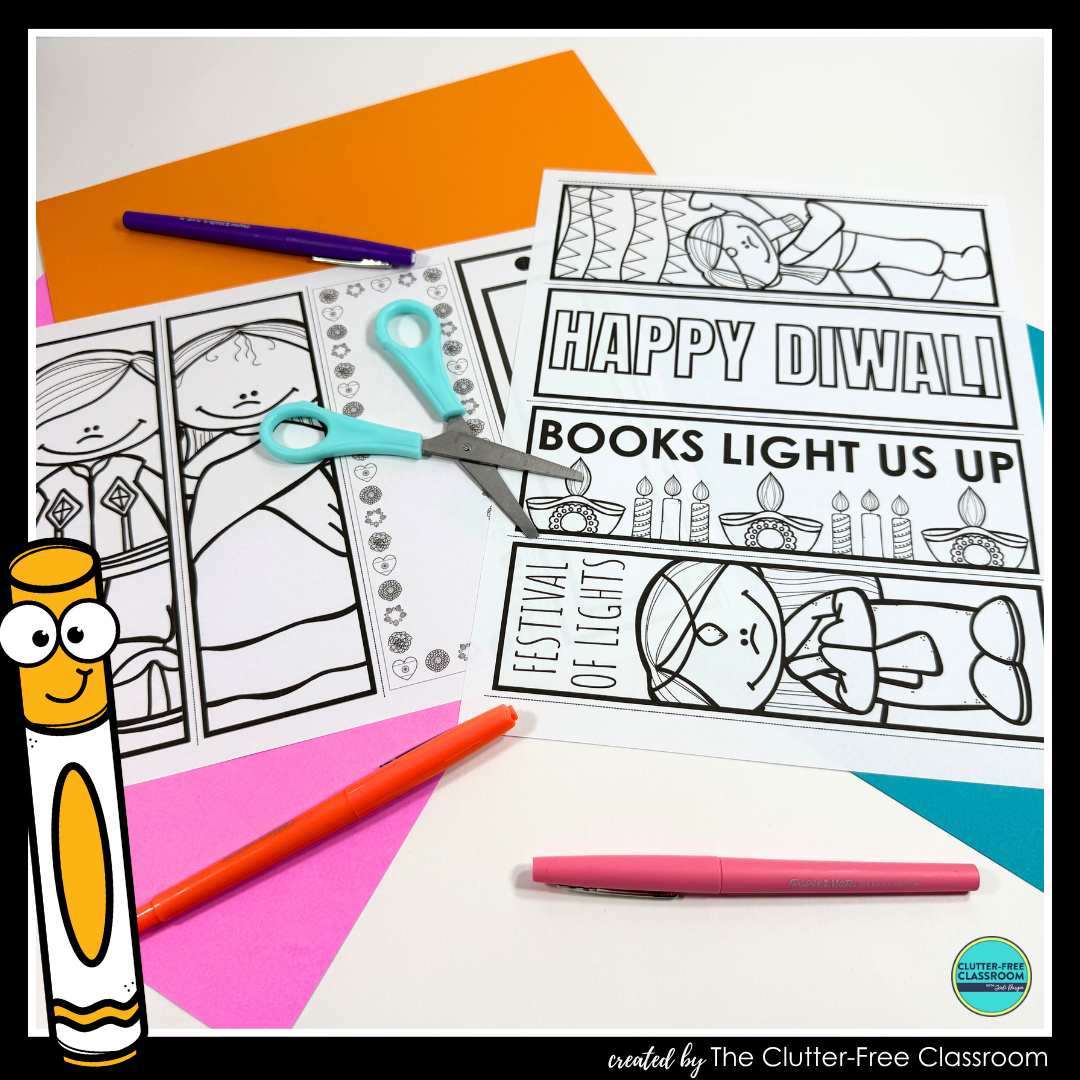 printable Diwali bookmarks