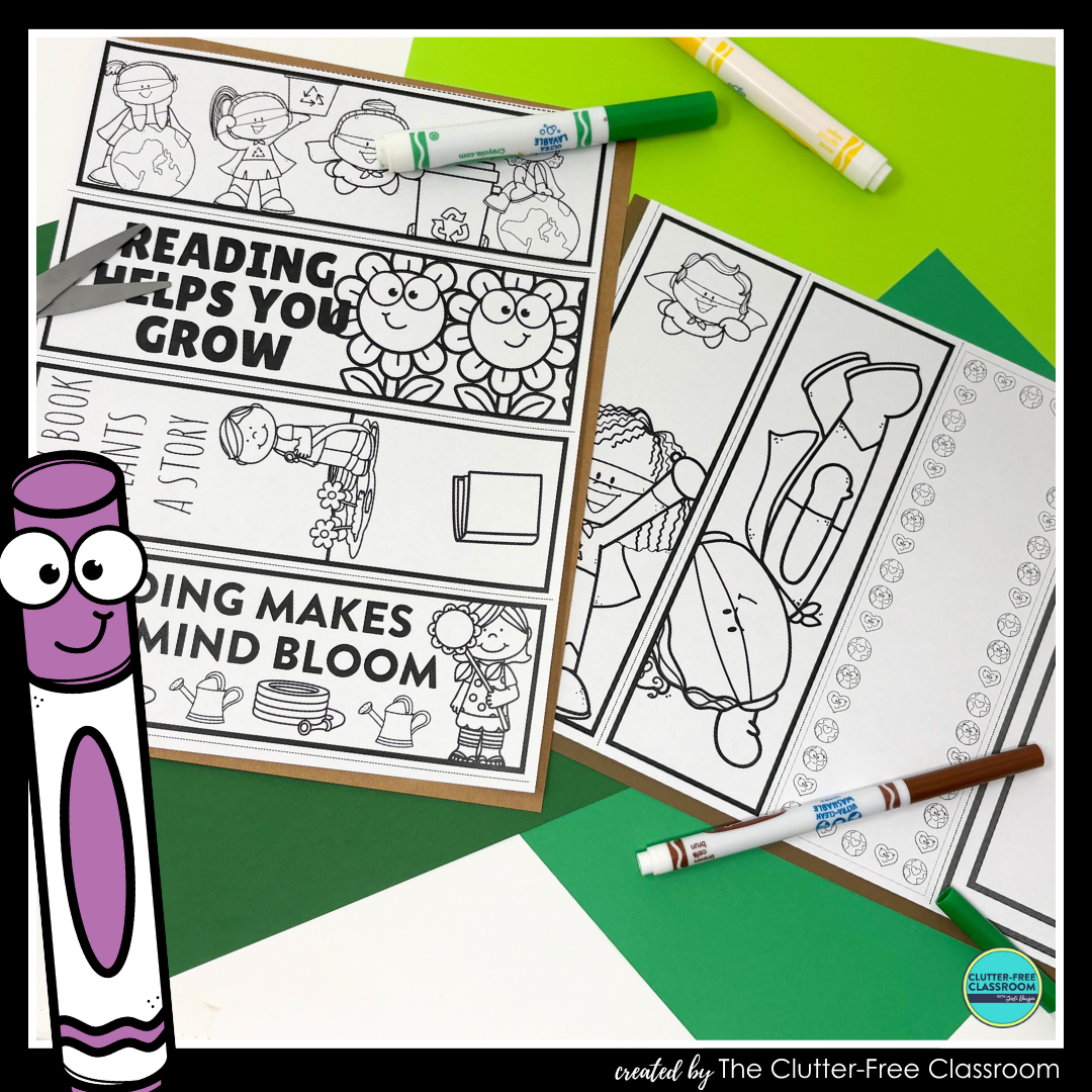 printable Earth Day bookmarks