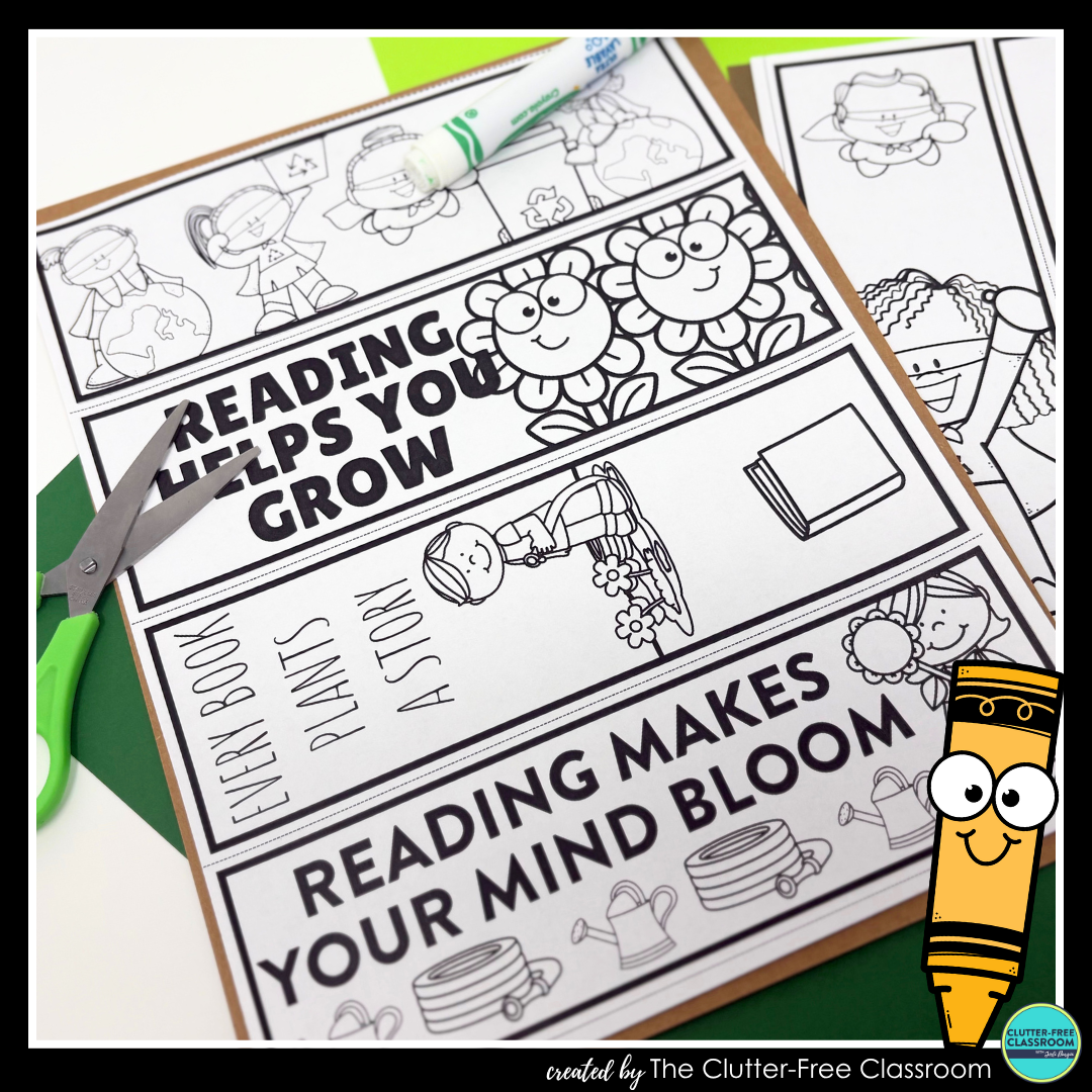 printable Earth Day bookmarks