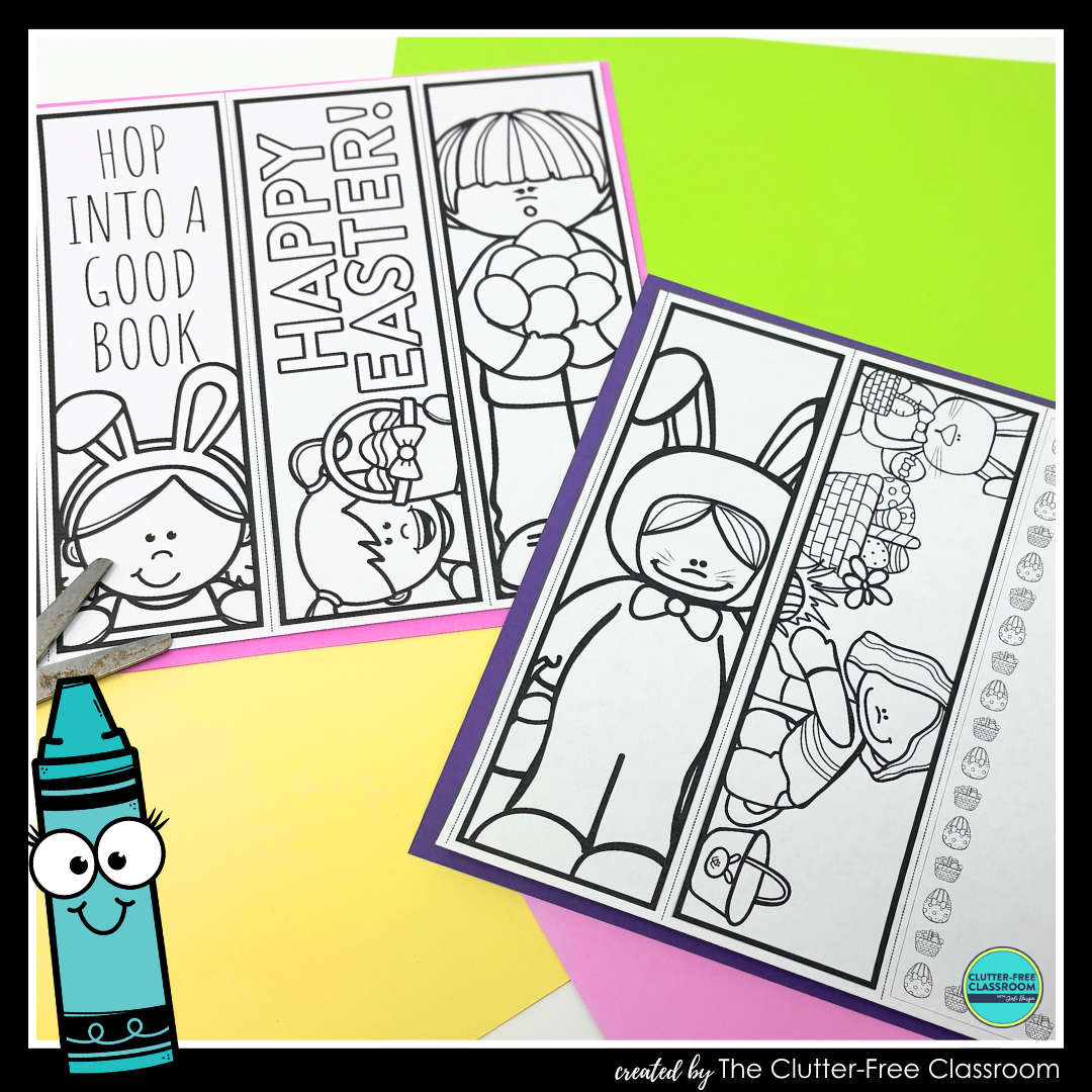 printable Easter bookmarks