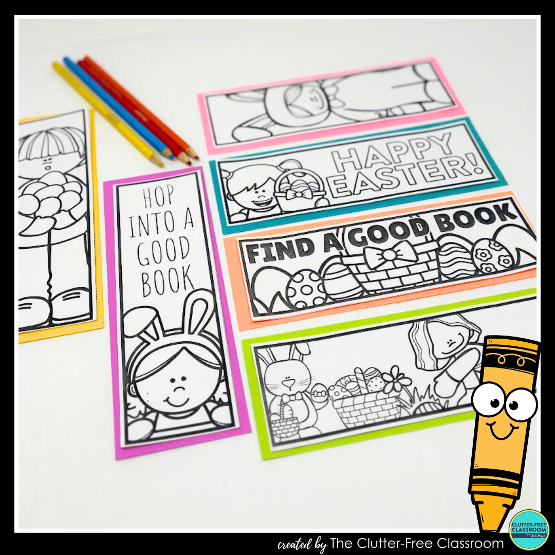 printable Easter bookmarks