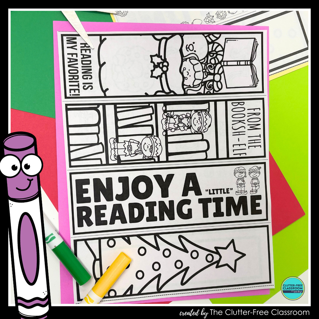 printable elf bookmarks